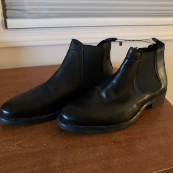 Zara Other - Zara Men's Chelsea Leather Ankle Boots Black - Size 8 Brand New With Tags $119